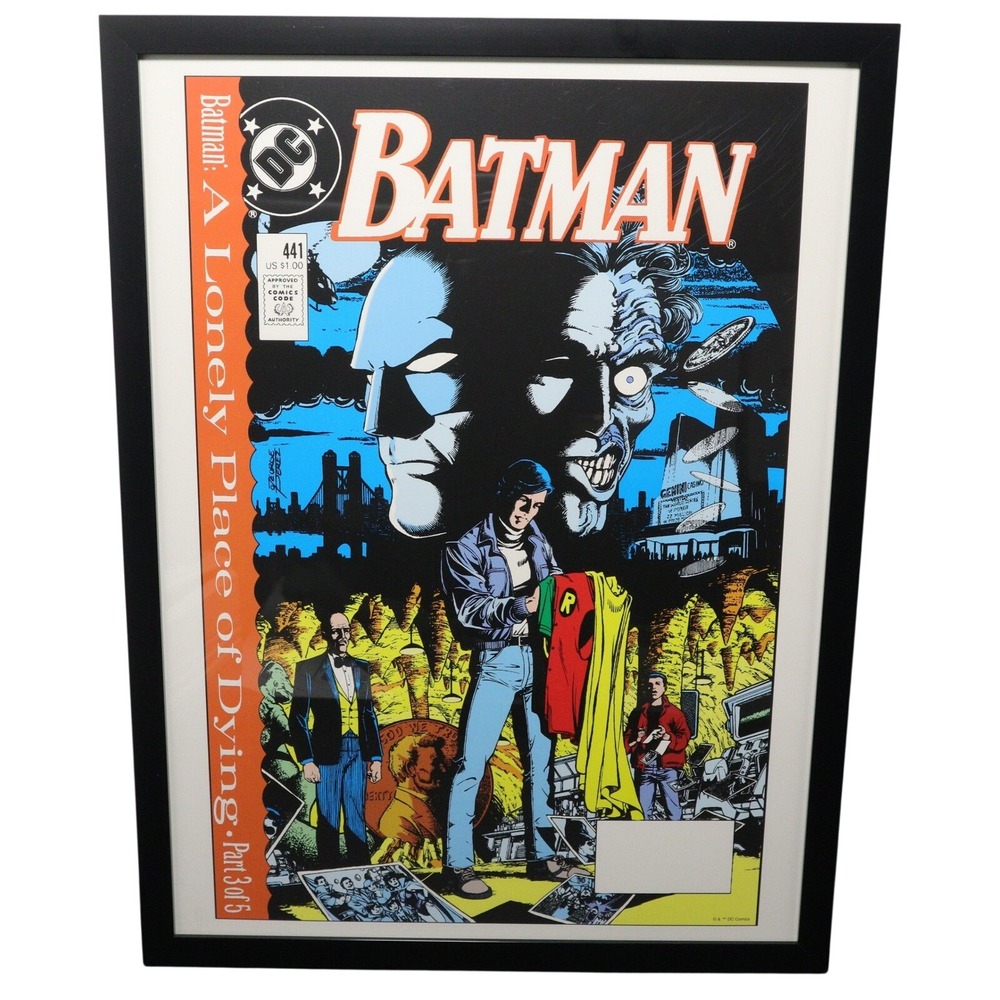DC Comics Framed Art Batman #441 A Lonely Place of Dying George Perez 12x16